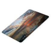 Reflectie Sunset, kabelstrand, Broom - Magnet Magneet (Linkerzijde)