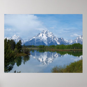 Reflectie Teton Mountain Poster