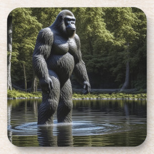 Reflectie van Bigfoot in Water Bier Onderzetter