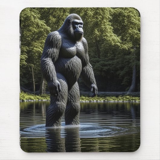 Reflectie van Bigfoot in Water Muismat (Voorkant)