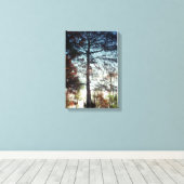 Reflectie van Bomen op het Water Natuur Foto Canvas Afdruk (Insitu (Houten vloer))