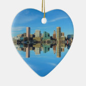 Reflectie van de binnenstad Baltimore Maryland Sky Keramisch Ornament (Rechts)