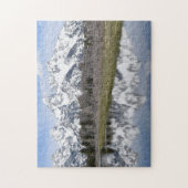 Reflectie van de Grote Tetons van de bergen Puzzle Legpuzzel (Verticaal)