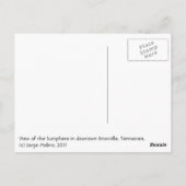 reflectie van de herfst vanuit de zon briefkaart (Achterkant)