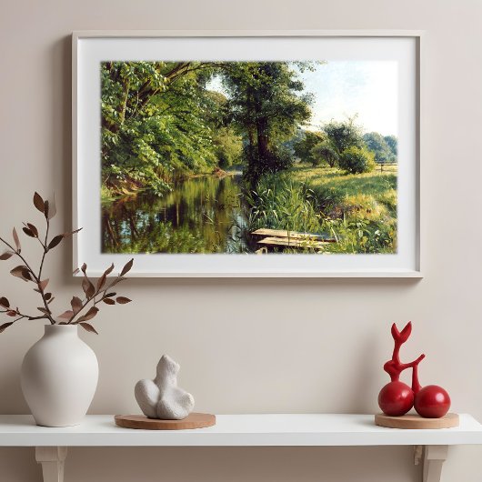 Reflectie van de lente door Peder Mork Monsted Poster