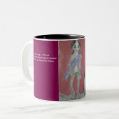 Reflectie van de verbeelding Mok (Voorkant links)