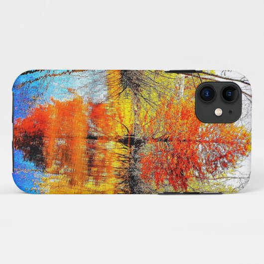 Reflectie van een boom Case-Mate iPhone case (Achterkant (horizontaal))