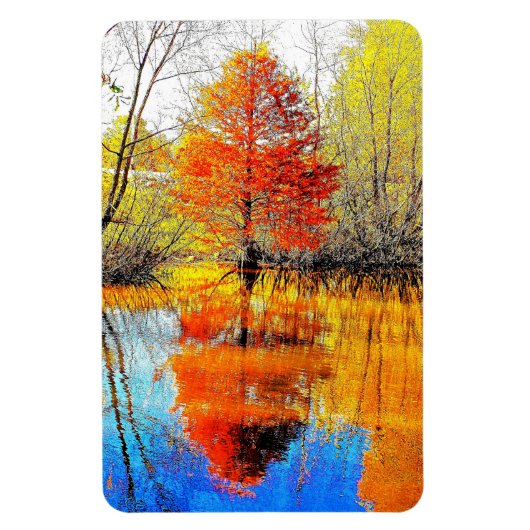 Reflectie van een boom magneet (Verticaal)