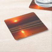 Reflectie van een zonsondergang op het Onderzetter (Schuin)