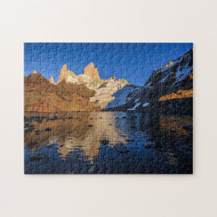 Reflectie van Fitz Roy op Sunrise Legpuzzel
