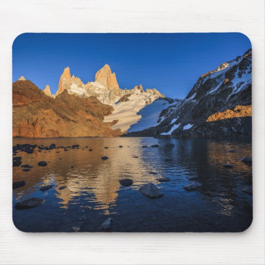 Reflectie van Fitz Roy op Sunrise Muismat (Voorkant)