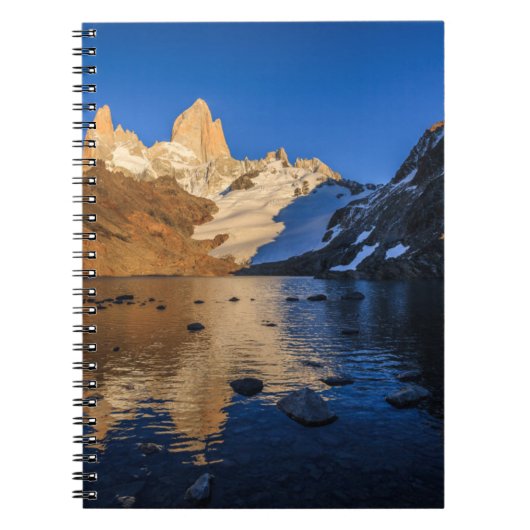 Reflectie van Fitz Roy op Sunrise Notitieboek (Voorkant)