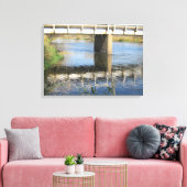 Reflectie van het leven canvas afdruk (Insitu (Woonkamer))