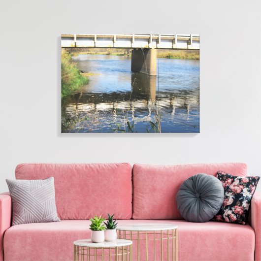 Reflectie van het leven canvas afdruk (Insitu (Woonkamer))