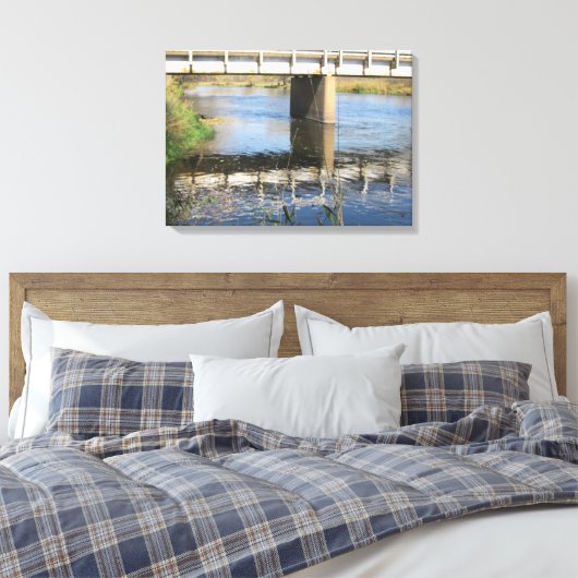 Reflectie van het leven canvas afdruk (Insitu (Slaapkamer))