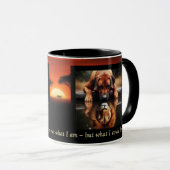 Reflectie van Kracht Ridgeback Leeuw Mok (Voorkant rechts)