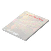 Reflectie van najaarse blocnote (Linkerzijde)