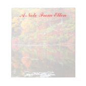 Reflectie van najaarse blocnote (Voorkant)