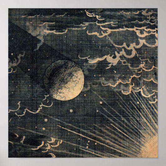 Reflectie van Sun naar Earth Vintage Poster (Voorkant)