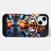Reflectie van Tiger Drink Water Case-Mate iPhone Case (Achterkant (horizontaal))