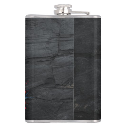 Reflectie van Tiger Drink Water Heupfles (Achterkant)