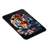 Reflectie van Tiger Drink Water Magneet (Rechterzijde)