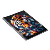 Reflectie van Tiger Drink Water Notitieboek (Rechterzijde)