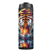 Reflectie van Tiger Drink Water Thermosbeker (Voorkant)