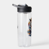 Reflectie van Tiger Drink Water Waterfles (Rechts)