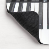 reflectie van zwarte en witte pianolleutels muismat (Hoek)