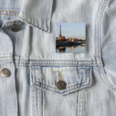 reflectie vierkante button 5,1 cm (In situ)