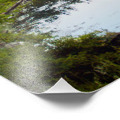 Reflectie vijver foto afdruk (Hoek)