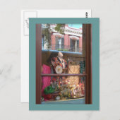 Reflectie voor het Franse kwartvenster Briefkaart (Voorkant / Achterkant)