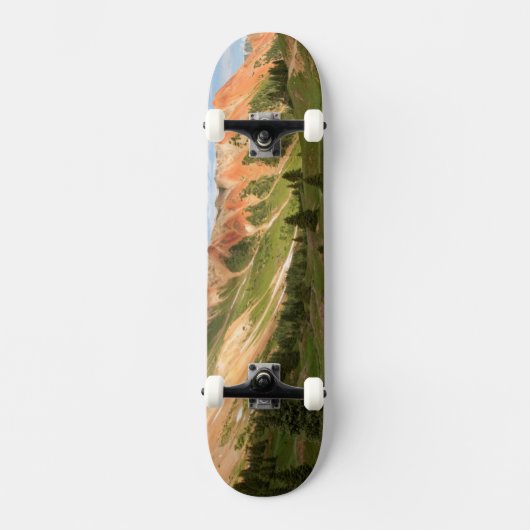 Reflectie voor rode bergen skateboard (Voorkant)