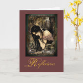 "Reflectie"-Wenskaarten Kaart (Gele Bloem)