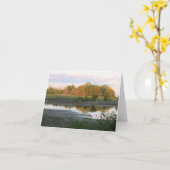 Reflectiebomen - Blank Wenskaart Kaart (Gele Bloem)