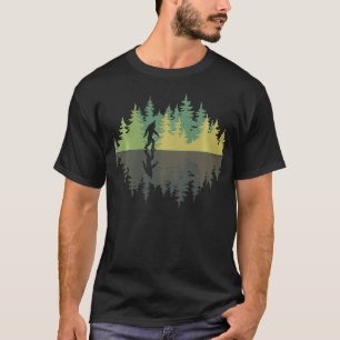 Reflectiebosom Bomen Sasquatch Samenzwering Yeti T-shirt