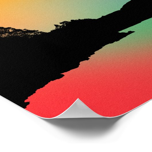 Reflectief meer poster (Hoek)