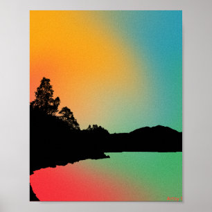 Reflectief meer poster