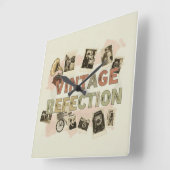 reflectiemuur vierkante klok (Hoek)