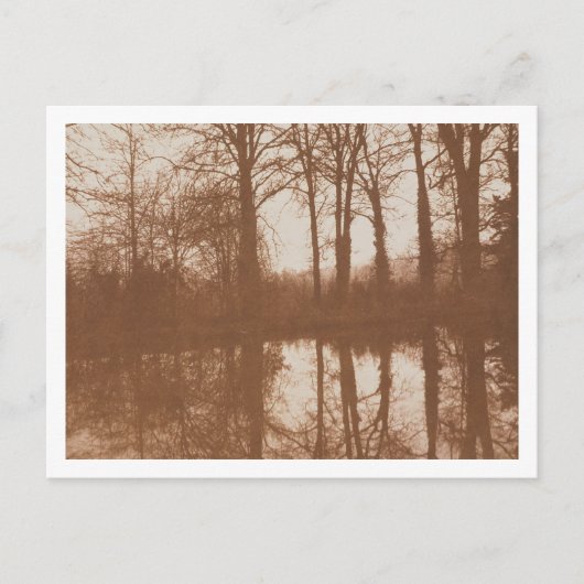 Reflecties, 1843 (foto sepia) briefkaart (Voorkant)