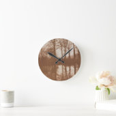 Reflecties, 1843 (foto sepia) ronde klok (Huis)