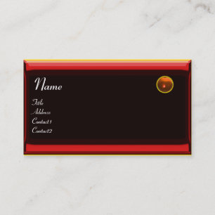 REFLECTIES 2 AGATE MONOGRAM, zwart rood geel Visitekaartje