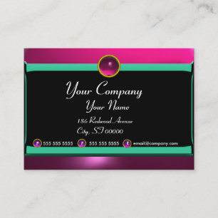 REFLECTIES 2 AMETHYST monogram paars zwart groen Visitekaartje