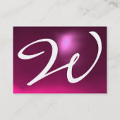 REFLECTIES 2 AMETHYST monogram wit blauw paars Visitekaartje (Achterkant)