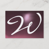 REFLECTIES 2 AMETHYST monogram wit blauw paars Visitekaartje (Achterkant)