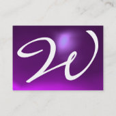 REFLECTIES 2 AMETHYST monogram wit blauw paars Visitekaartje (Achterkant)
