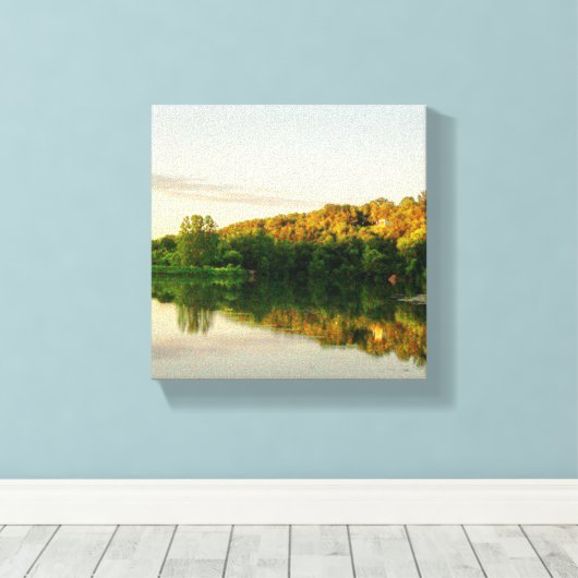 Reflecties 2 Canvas Afdruk (Insitu (Houten vloer))