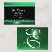 REFLECTIES 2 JADE monogram wit zwart groen Visitekaartje (Voorkant / Achterkant)