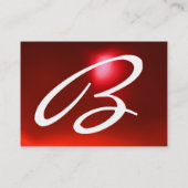 REFLECTIES 2 RUBY monogram wit zwart rood Visitekaartje (Achterkant)